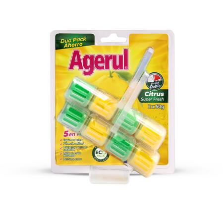 Bloque WC 5 en 1 Duo Citrus Superfresh 20 uds