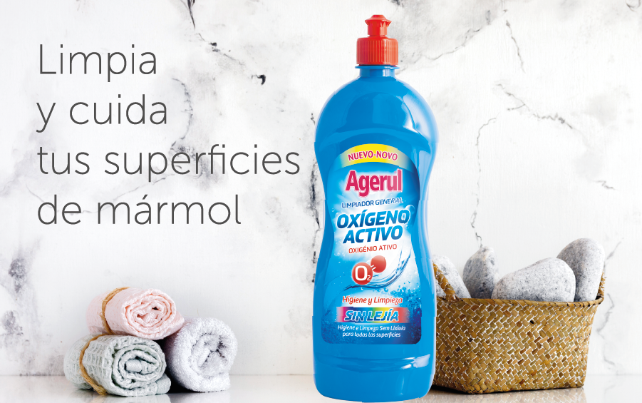 Cómo limpiar el mármol con oxígeno activo