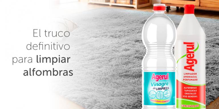 Limpiar alfombras con vinagre o amoniaco