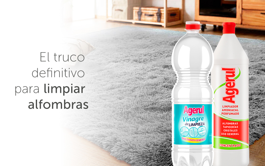 Limpiar alfombras con vinagre o amoniaco