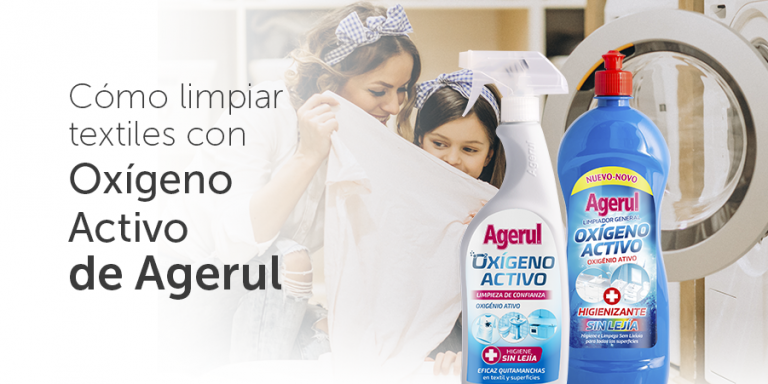 cómo limpiar textiles con oxígeno activo