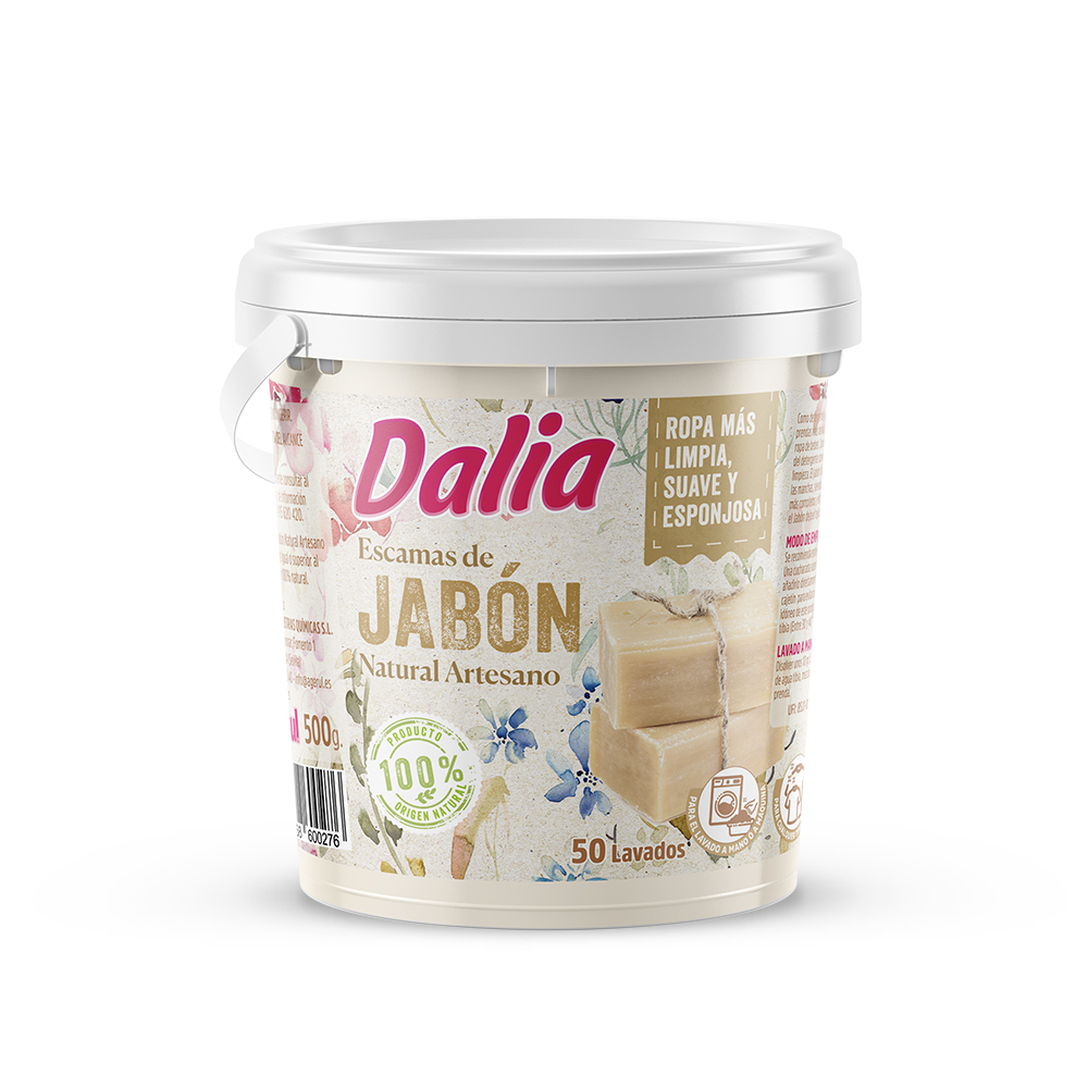 Dalia jabón en escamas natural